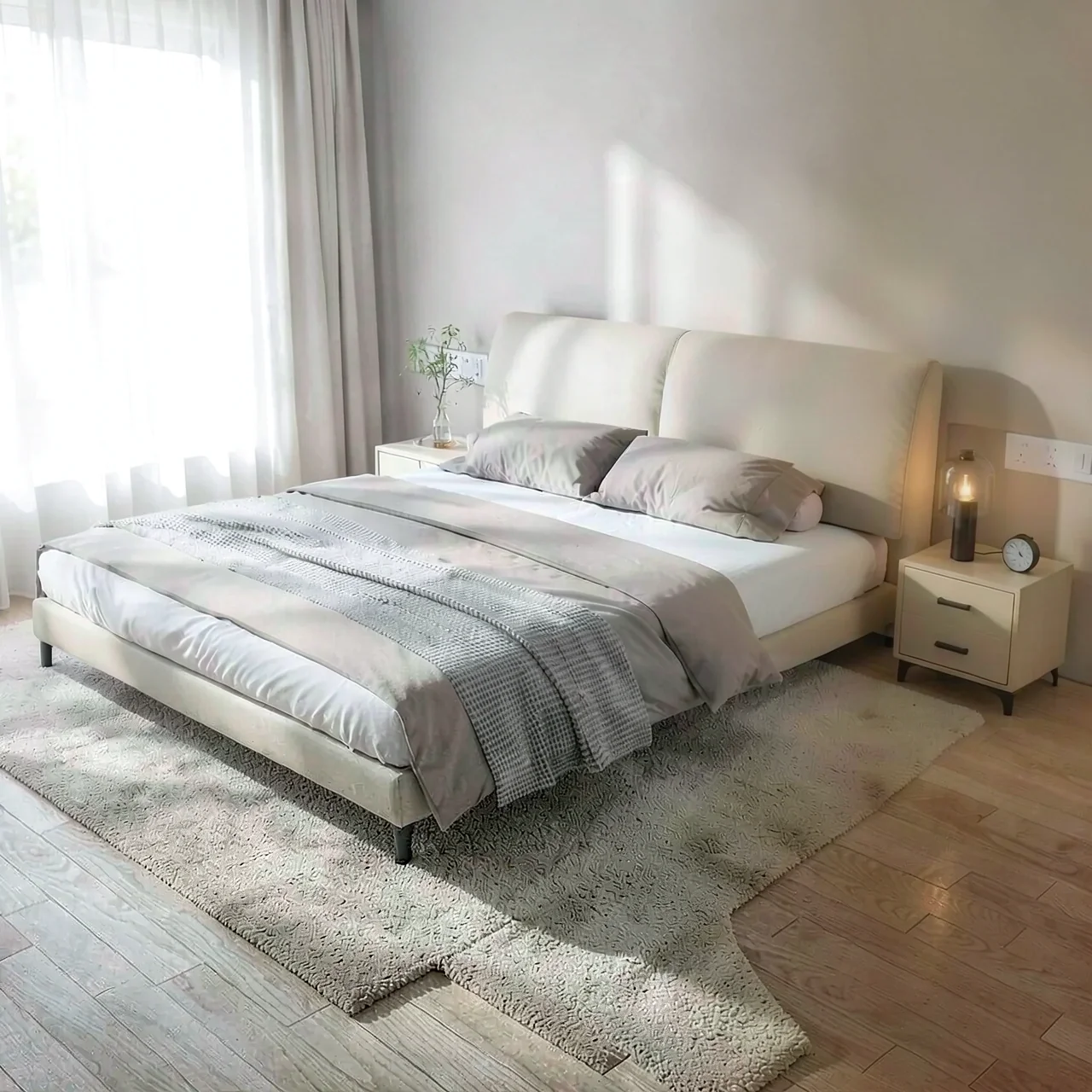 Кровать 1.5 м с матрасом 3D