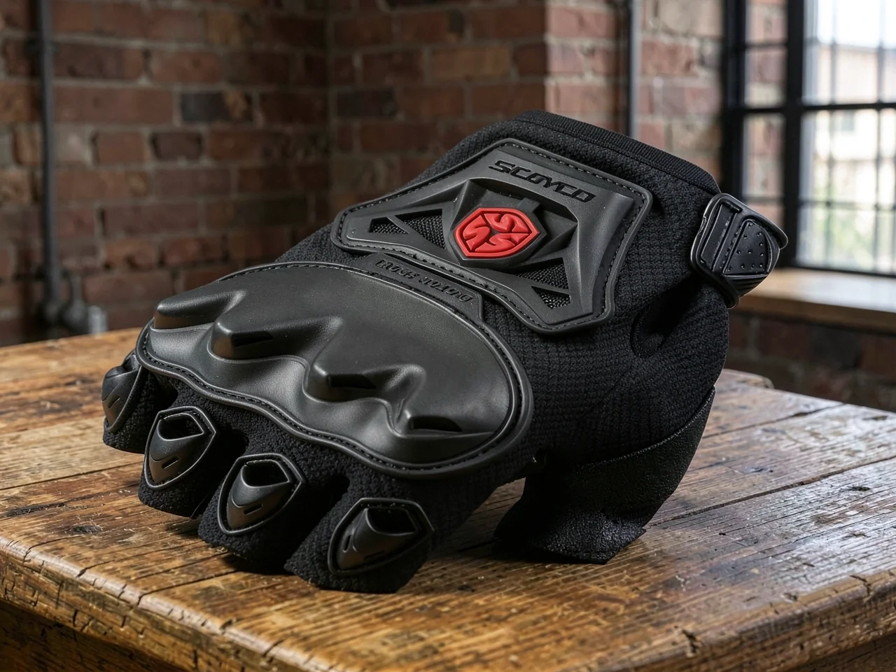 Перчатки мотоциклетные Scoyco MC29 укороченные черные