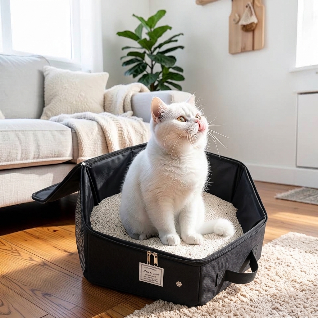 Туалет для кошек moorpet черный