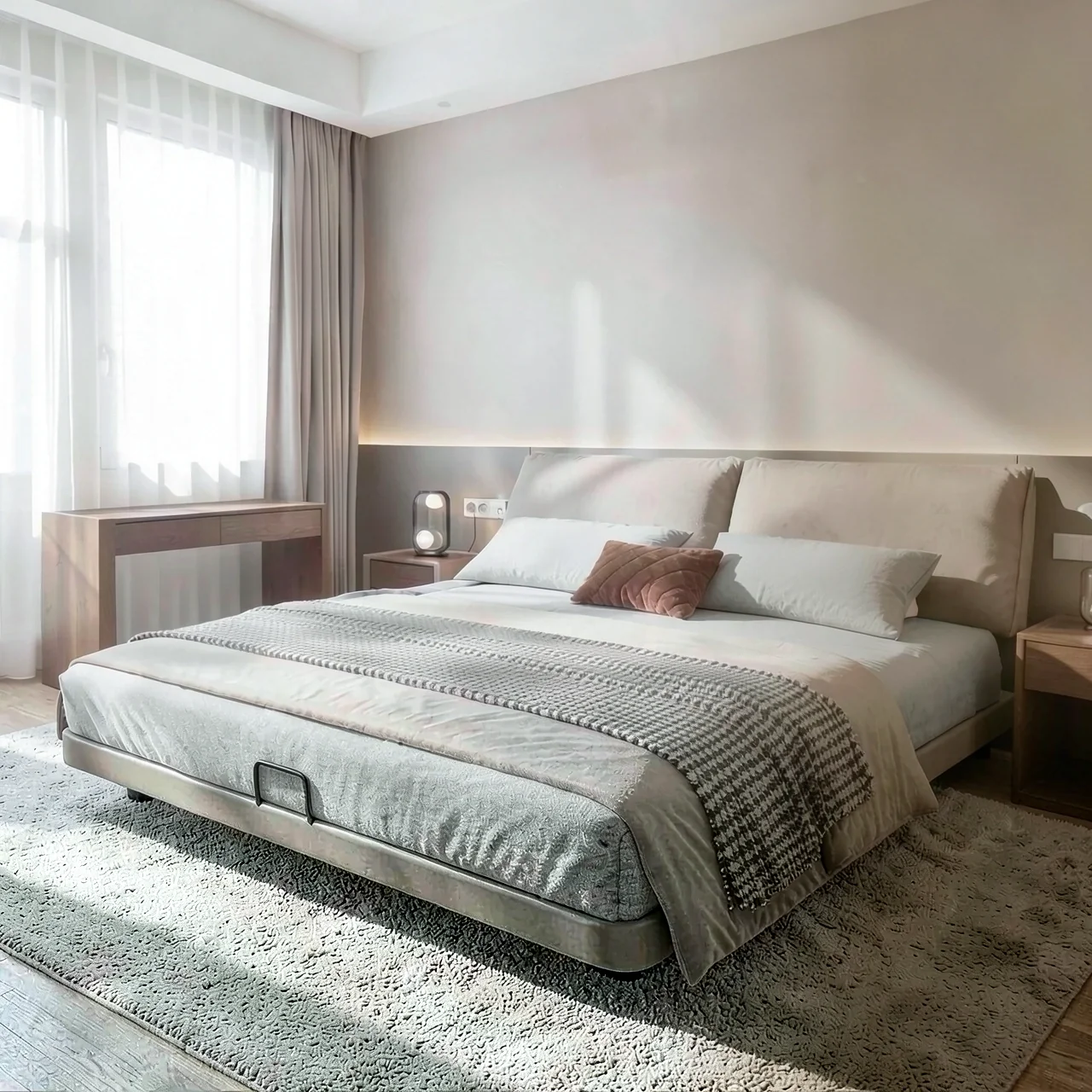 Кровать Ni Sheng с подъемным механизмом 200x220 см