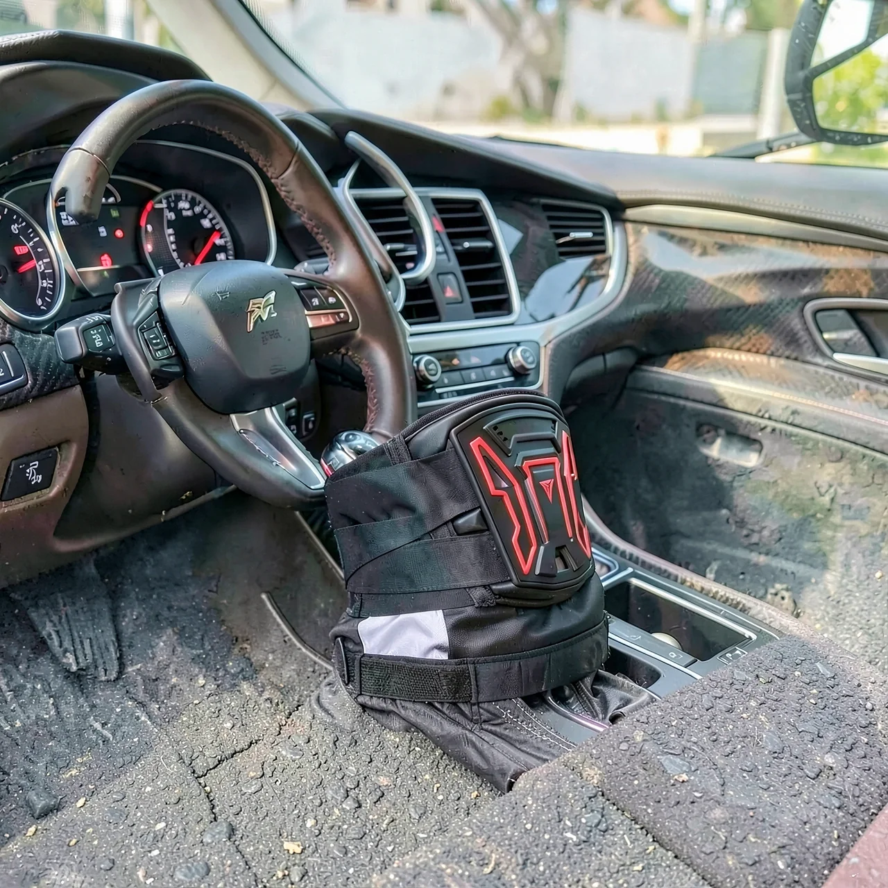Пояс защитный Motowolf MDL1028 красный XL