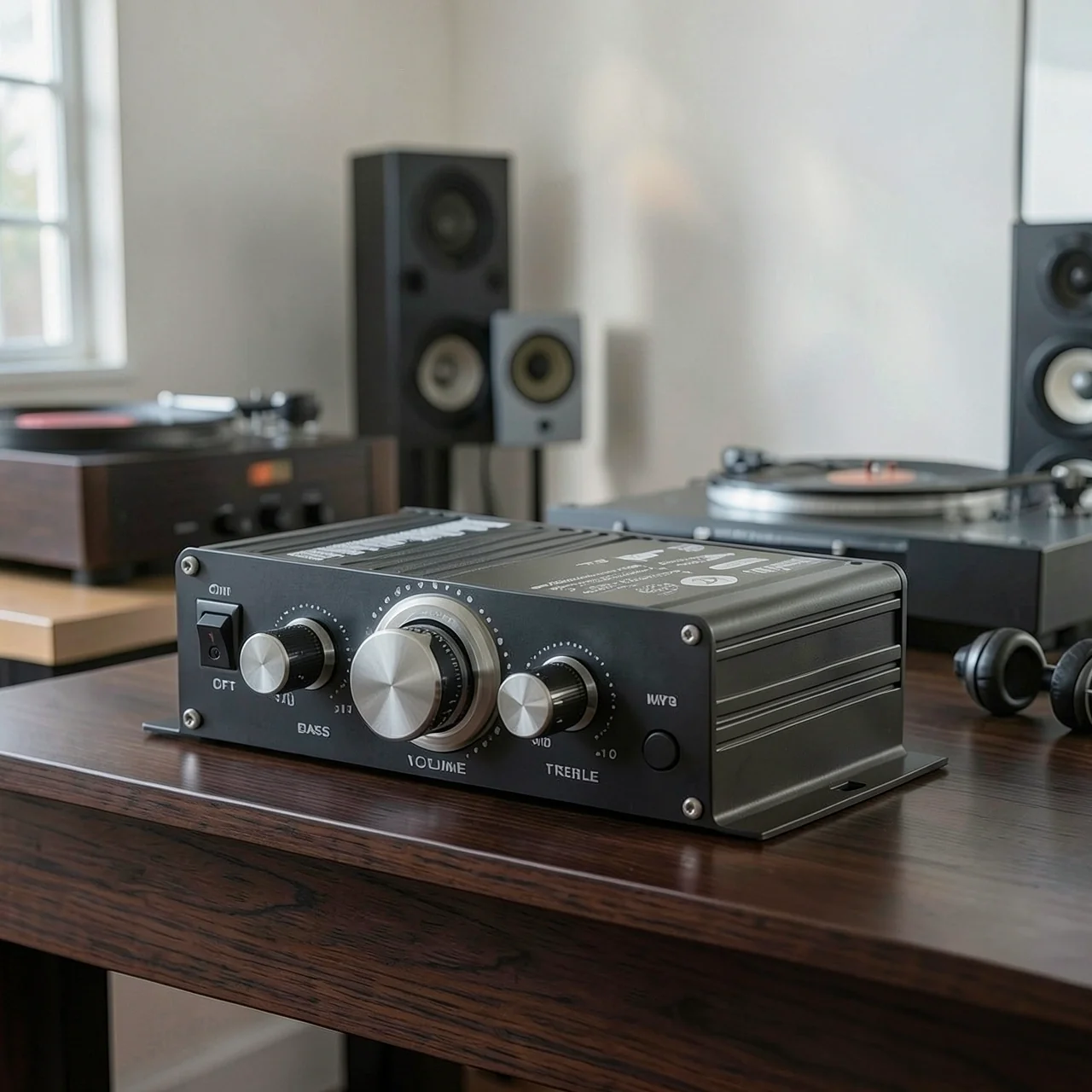 Усилитель Positive Sound BT-888 черный с плоским адаптером