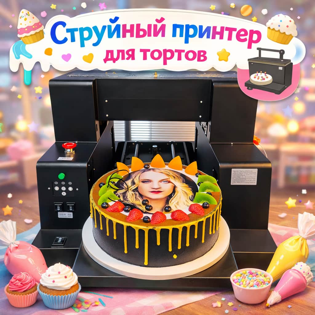 Профессиональный струйный пищевой принтер