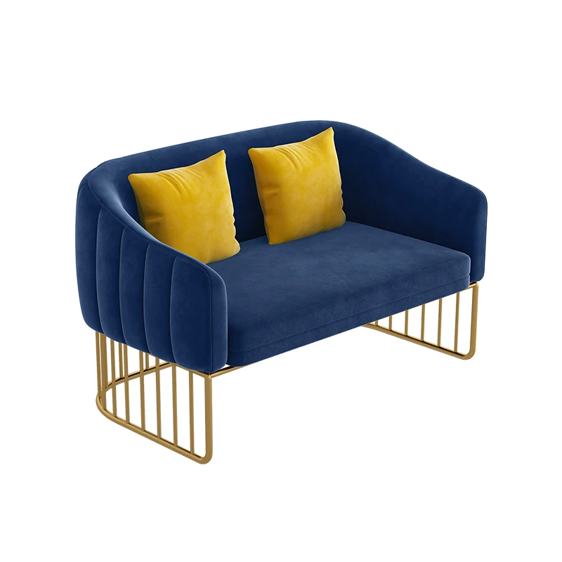 Clothing store, small sofa, nail salon, Nordic minimalist modern internet celebrity beauty salon, wrought iron leisure reception table and chair combination