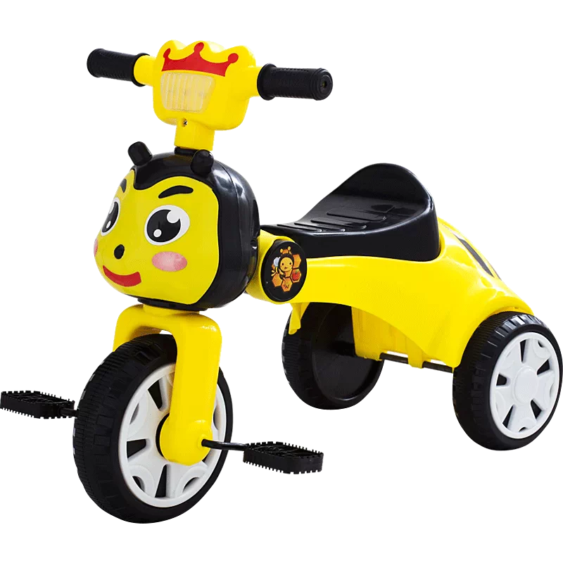 Children's tricycles, 2-3-4-5-6 years old, baby with enlarged rear bucket music, pedal bicycles