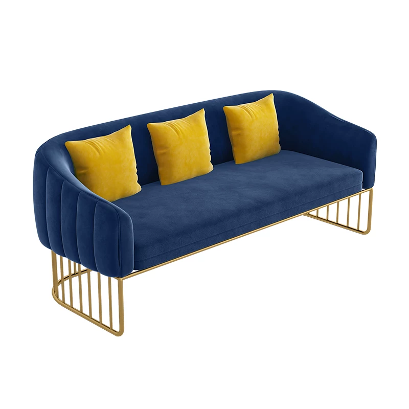 Clothing store, small sofa, nail salon, Nordic minimalist modern internet celebrity beauty salon, wrought iron leisure reception table and chair combination