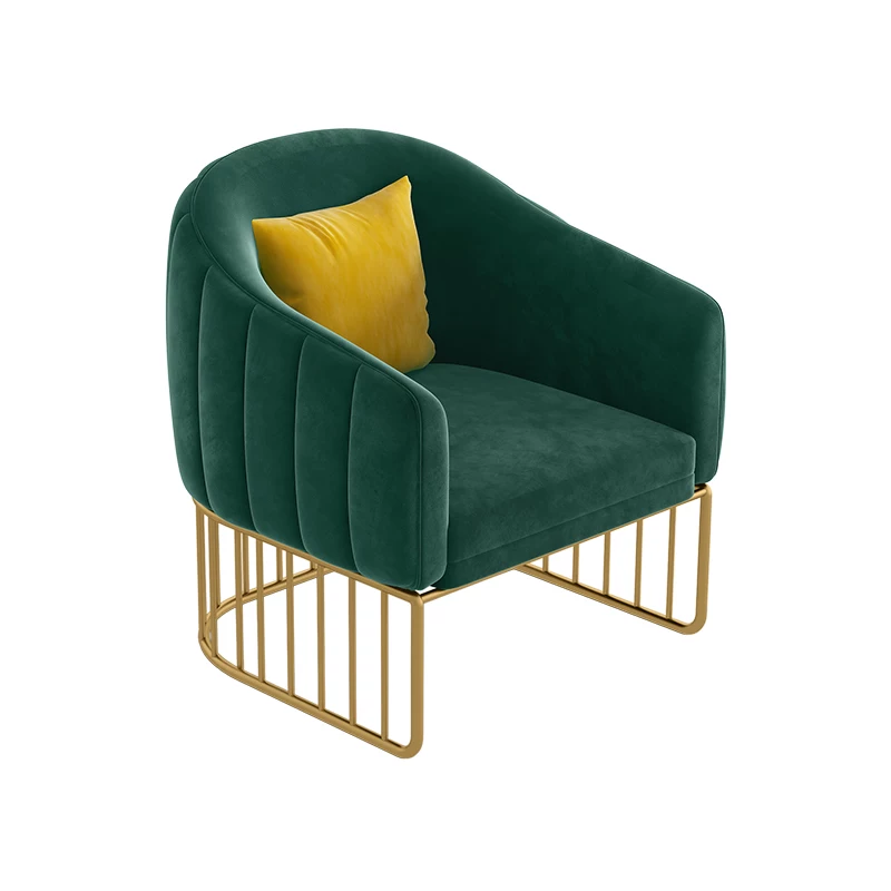 Clothing store, small sofa, nail salon, Nordic minimalist modern internet celebrity beauty salon, wrought iron leisure reception table and chair combination