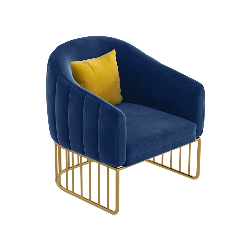 Clothing store, small sofa, nail salon, Nordic minimalist modern internet celebrity beauty salon, wrought iron leisure reception table and chair combination