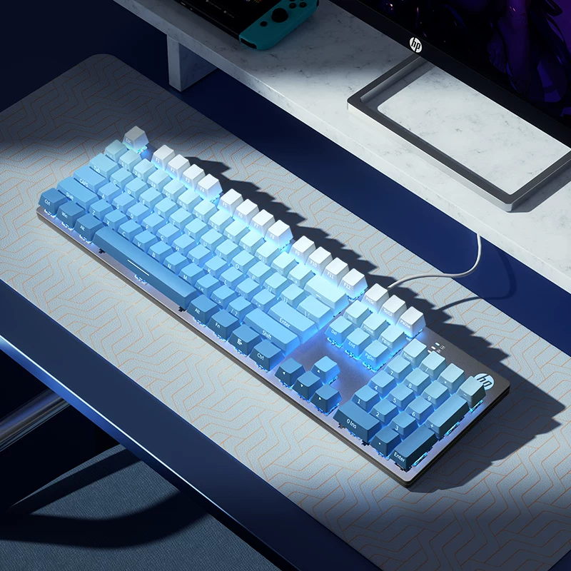 HP Mechanical Keyboard, Keyboard, Mouse Set, Mouse, Gaming, Laptop, Keyboard, Desktop, Male and Female Office