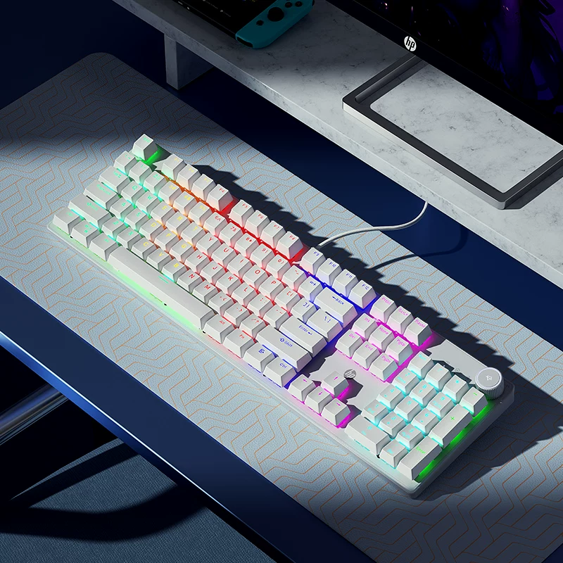 HP Mechanical Keyboard, Keyboard, Mouse Set, Mouse, Gaming, Laptop, Keyboard, Desktop, Male and Female Office