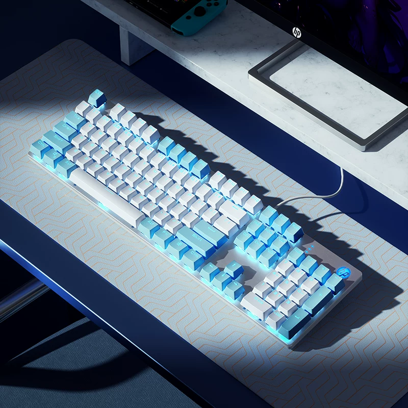 HP Mechanical Keyboard, Keyboard, Mouse Set, Mouse, Gaming, Laptop, Keyboard, Desktop, Male and Female Office