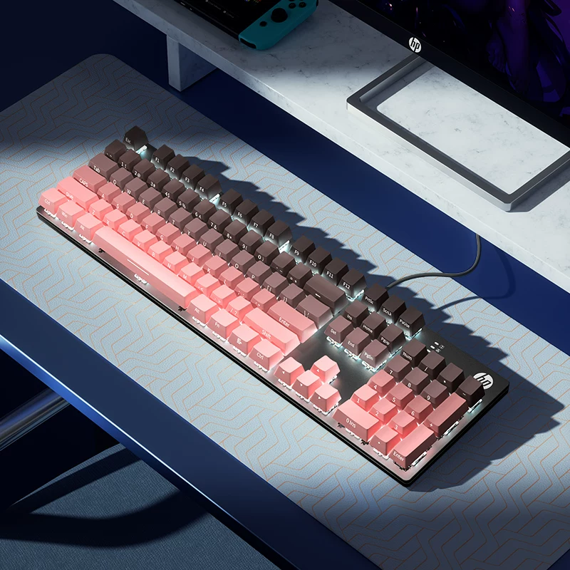 HP Mechanical Keyboard, Keyboard, Mouse Set, Mouse, Gaming, Laptop, Keyboard, Desktop, Male and Female Office