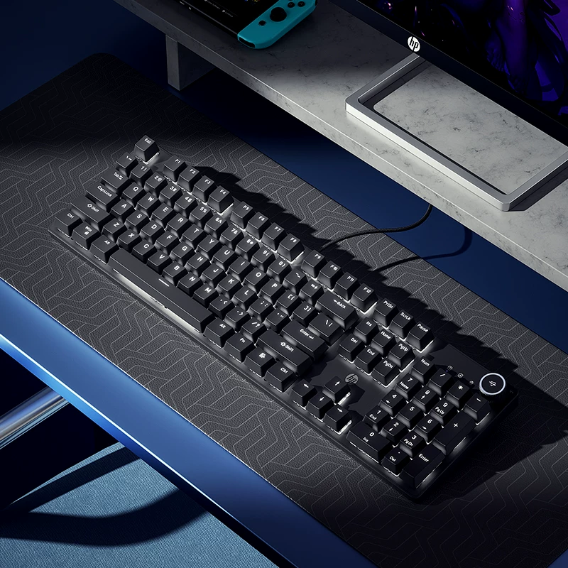 HP Mechanical Keyboard, Keyboard, Mouse Set, Mouse, Gaming, Laptop, Keyboard, Desktop, Male and Female Office