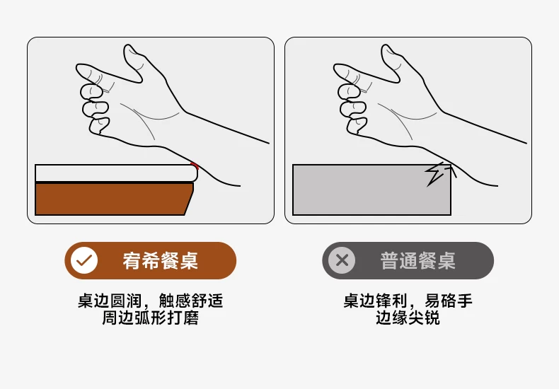 中古风实木岩板餐椅组合5新隐藏电磁炉可伸缩方圆两用餐桌