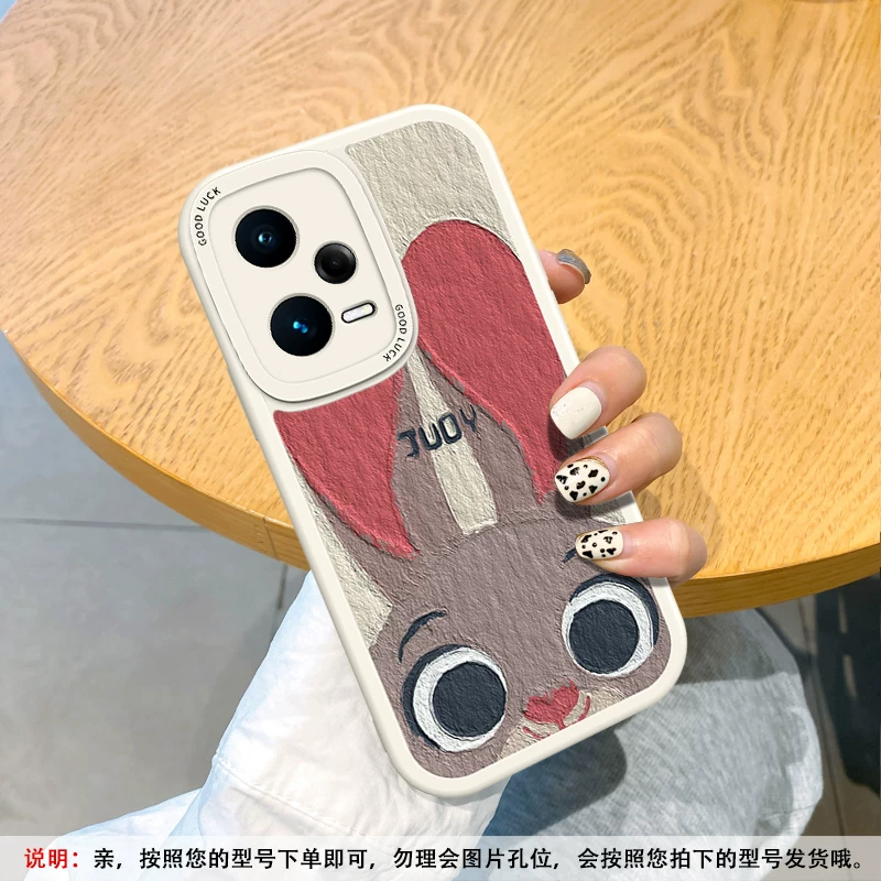 Подходит для чехла для мобильного телефона Redmi note15pro, Zootopia note12Tpro «все включено» note14, мягкий силикон + индивидуальность для пары, кожаный чехол 10/9 11R, женский 3, новый стиль 13, защита от падения, турбо4