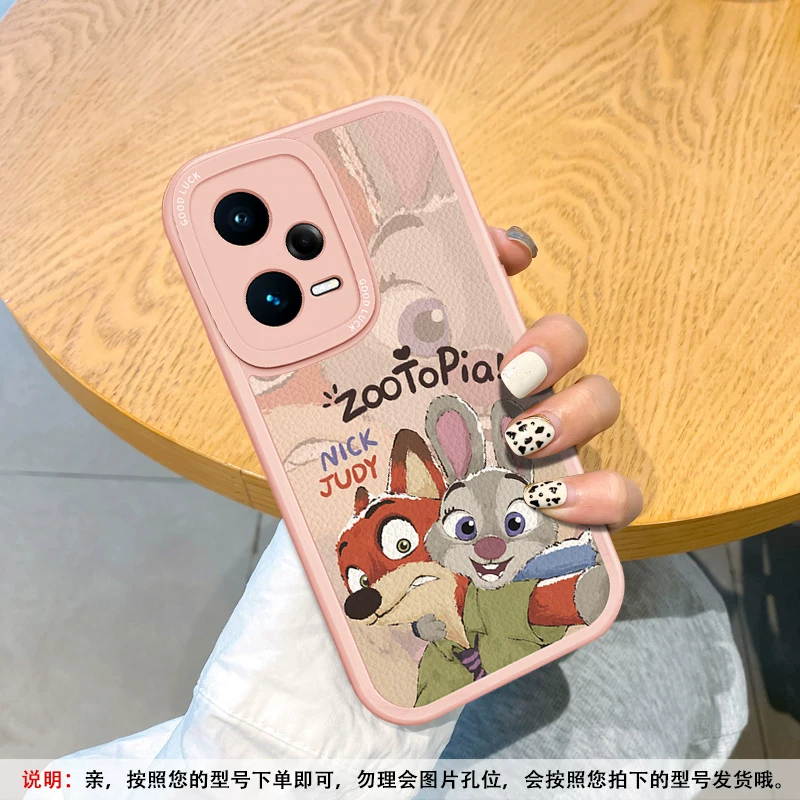 Подходит для чехла для мобильного телефона Redmi note15pro, Zootopia note12Tpro «все включено» note14, мягкий силикон + индивидуальность для пары, кожаный чехол 10/9 11R, женский 3, новый стиль 13, защита от падения, турбо4