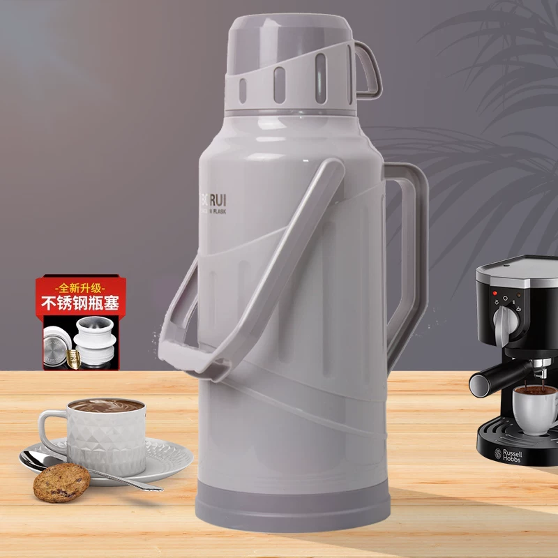 Hot water bottle for student dormitories, thermos for home use, thermos for opening water, tea bottle, inner container, 3.2-liter, 8-pound hot water kettle