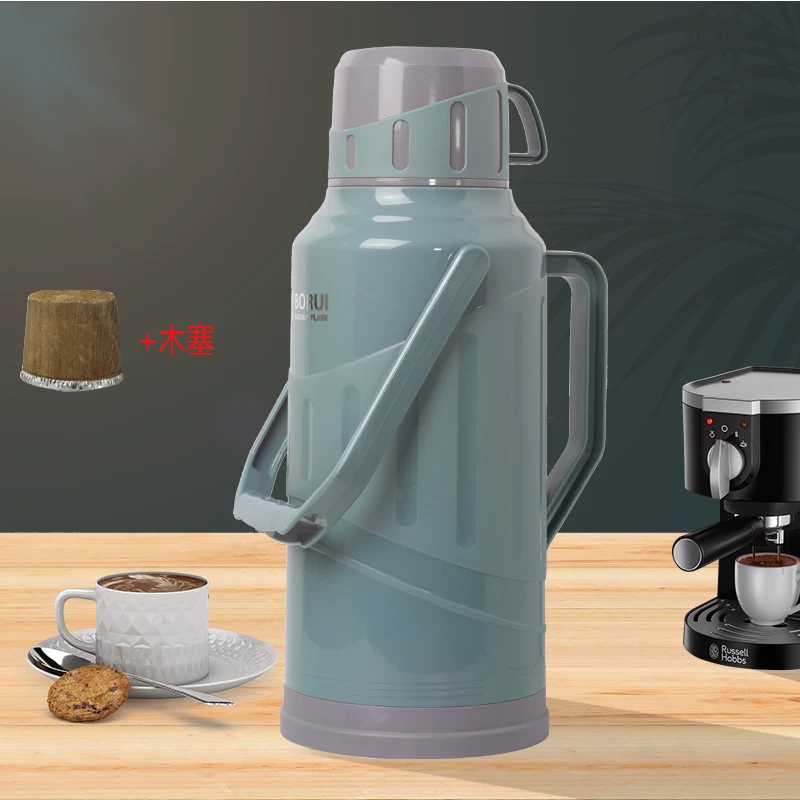 Hot water bottle for student dormitories, thermos for home use, thermos for opening water, tea bottle, inner container, 3.2-liter, 8-pound hot water kettle