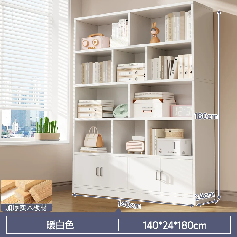 Bookshelf, floor to ceiling storage rack, integrated wall mounted bookshelf, household bookshelf, cabinet, storage cabinet, display cabinet, simple multi-layer design