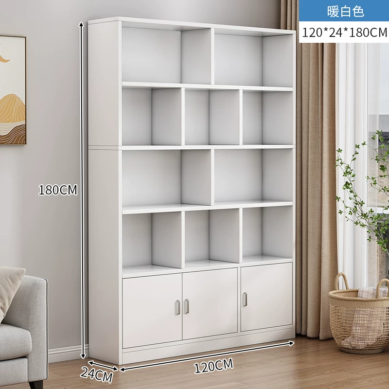 Bookshelf, floor to ceiling storage rack, integrated wall mounted bookshelf, household bookshelf, cabinet, storage cabinet, display cabinet, simple multi-layer design