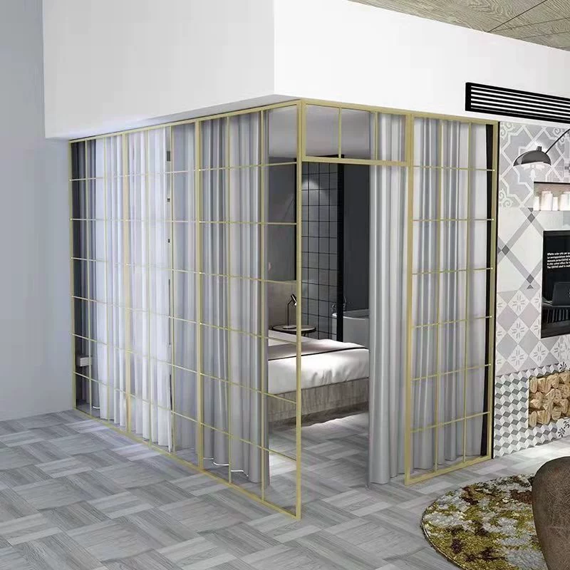 Screen partition, living room cover, home use, non perforated bedroom, curtain partition wall, office hollow entrance partition wall