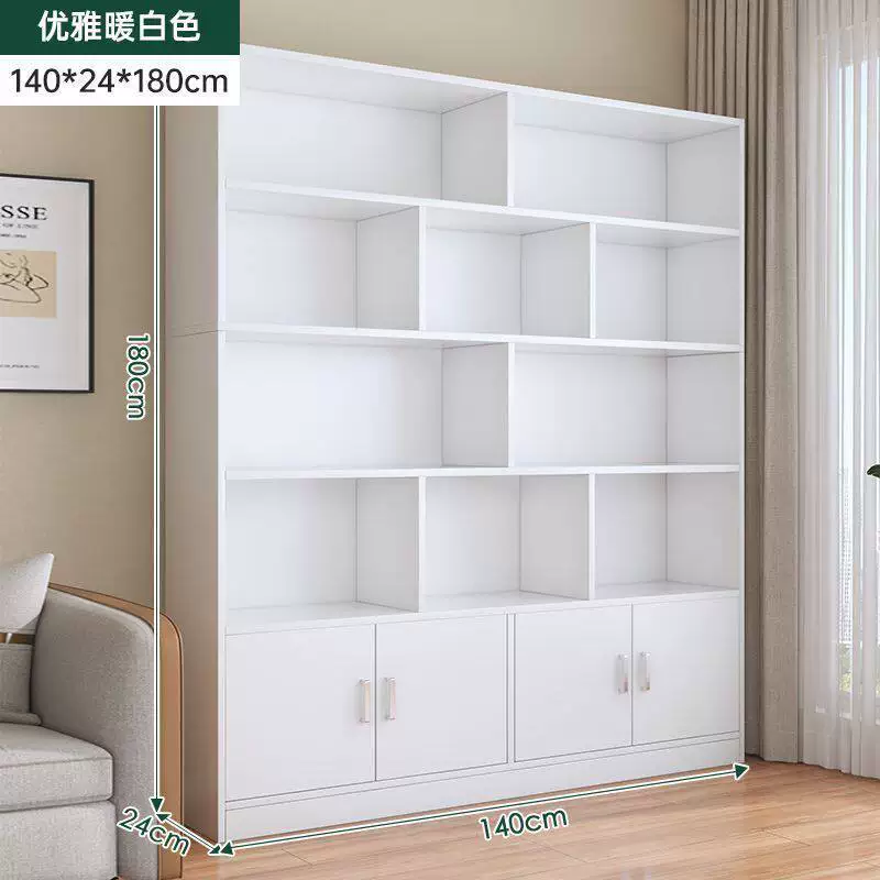 Bookcases, floor to ceiling shelves, multi-layer student home bookshelves, living room integrated wall to wall bookshelves, study floor to ceiling cabinets