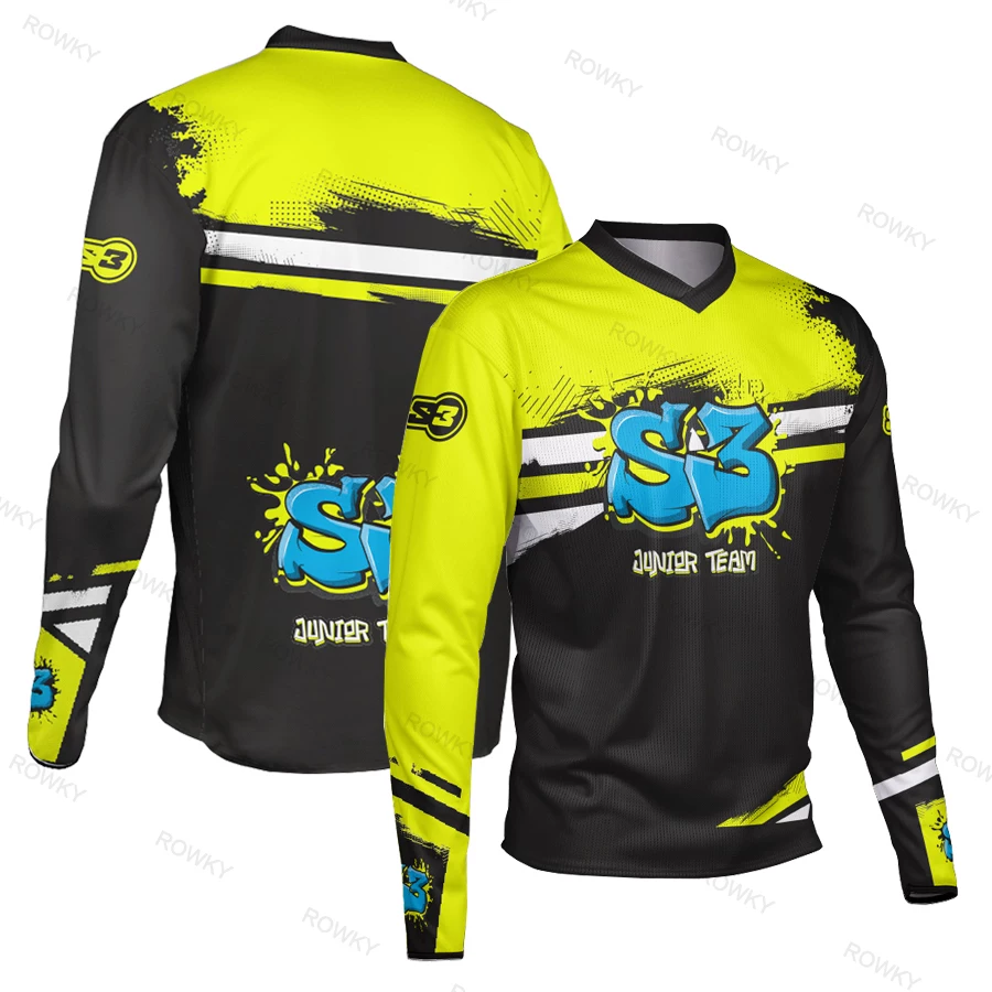 S3 motorcycle shirt racing suit quick dry long sleeved motorcycle suit mountain off-road riding suit bicycle speed conquer men