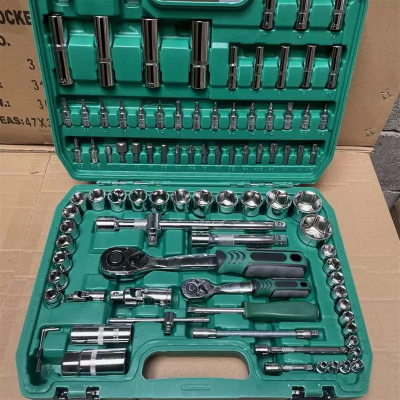 German quality auto repair tool set of 216 pieces, 72 teeth professional socket wrench set