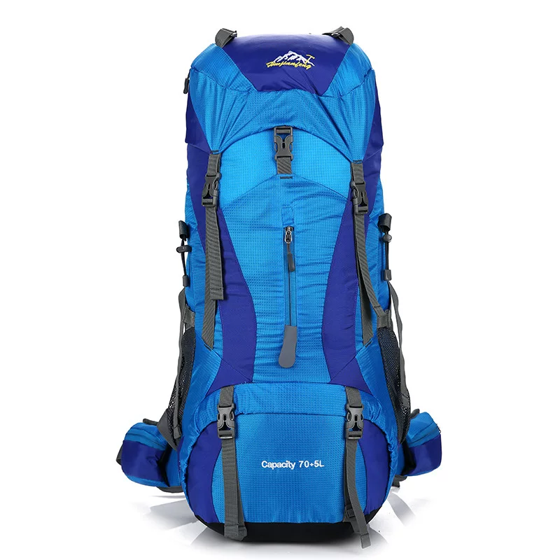 Men's 75L professional outdoor hiking backpack 65 70 liter backpack for women's large capacity camping backpack