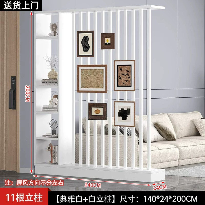 Floor to ceiling screen partition, foyer cabinet, living room, new home style, creative Chinese style, front door decoration, screen cabinet
