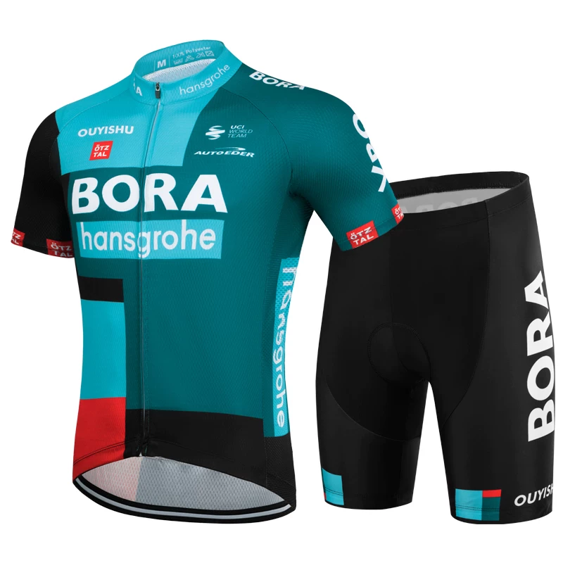 Sky cycling suit short sleeved set men's summer road cycling suit quick drying breathable mountain baby bag cycling pants top