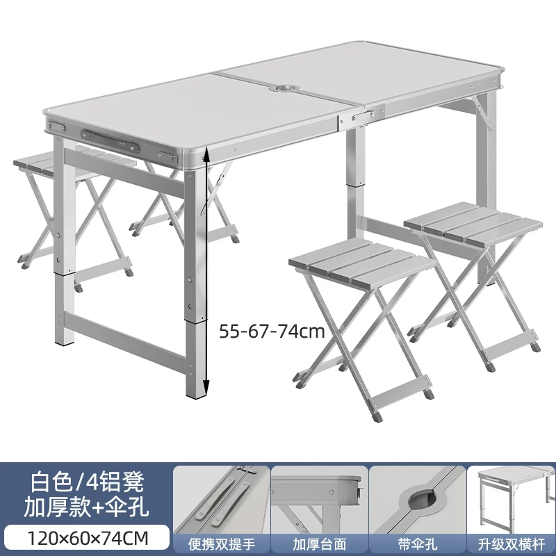 Folding tables, night market stalls, starting work, folding tables and chairs, setting up stalls, folding tables and chairs, outdoor portable push tables