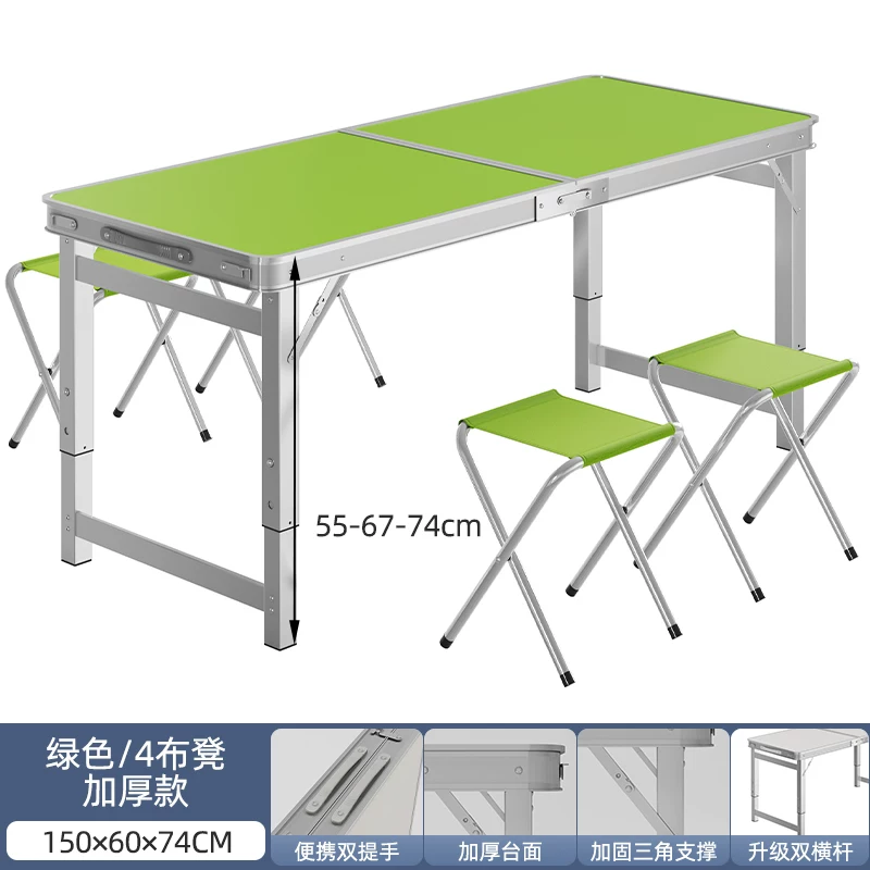 Folding tables, night market stalls, starting work, folding tables and chairs, setting up stalls, folding tables and chairs, outdoor portable push tables