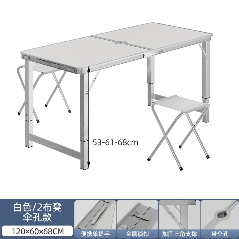 Folding tables, night market stalls, starting work, folding tables and chairs, setting up stalls, folding tables and chairs, outdoor portable push tables