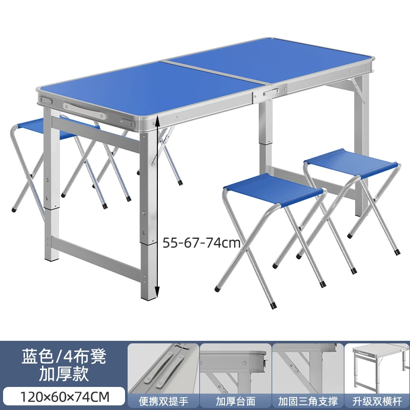 Folding tables, night market stalls, starting work, folding tables and chairs, setting up stalls, folding tables and chairs, outdoor portable push tables