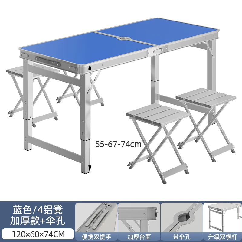 Folding tables, night market stalls, starting work, folding tables and chairs, setting up stalls, folding tables and chairs, outdoor portable push tables