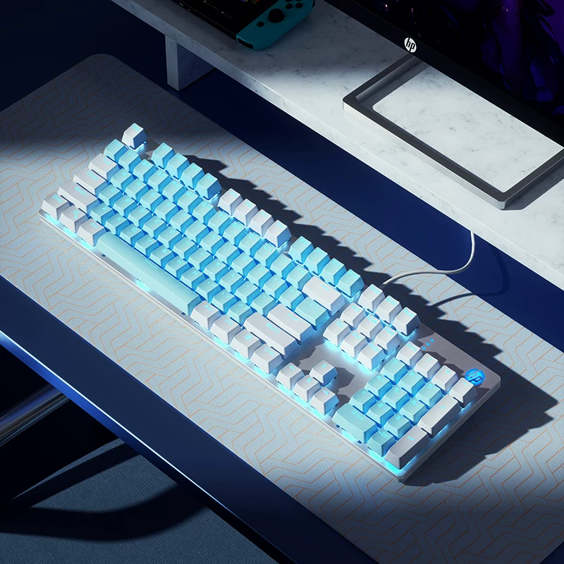 HP Mechanical Keyboard, Keyboard, Mouse Set, Mouse, Gaming, Laptop, Keyboard, Desktop, Male and Female Office