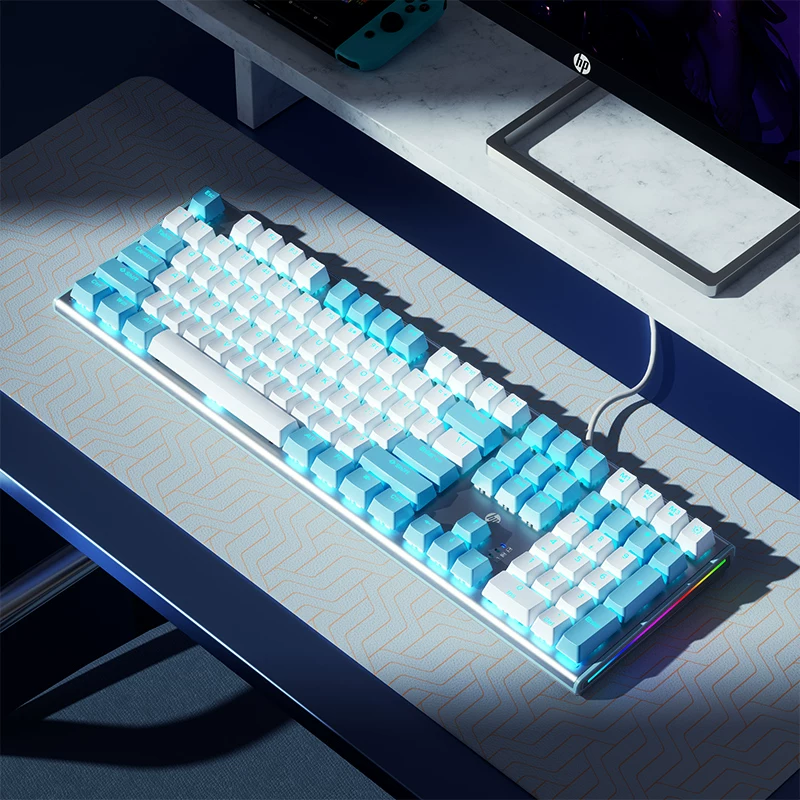 HP Mechanical Keyboard, Keyboard, Mouse Set, Mouse, Gaming, Laptop, Keyboard, Desktop, Male and Female Office