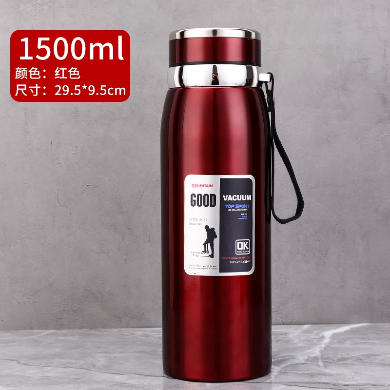 316 stainless steel outdoor car portable insulated cup with a large capacity of 1000ml, men's and women's business tea cups, 800