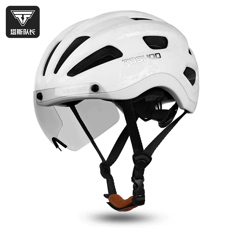 Captain Tas's bicycle color changing goggles riding helmet men's and women's mountain road bike safety helmet cycling equipment