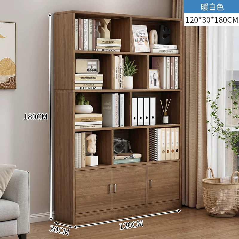 Bookshelf, floor to ceiling storage rack, integrated wall mounted bookshelf, household bookshelf, cabinet, storage cabinet, display cabinet, simple multi-layer design