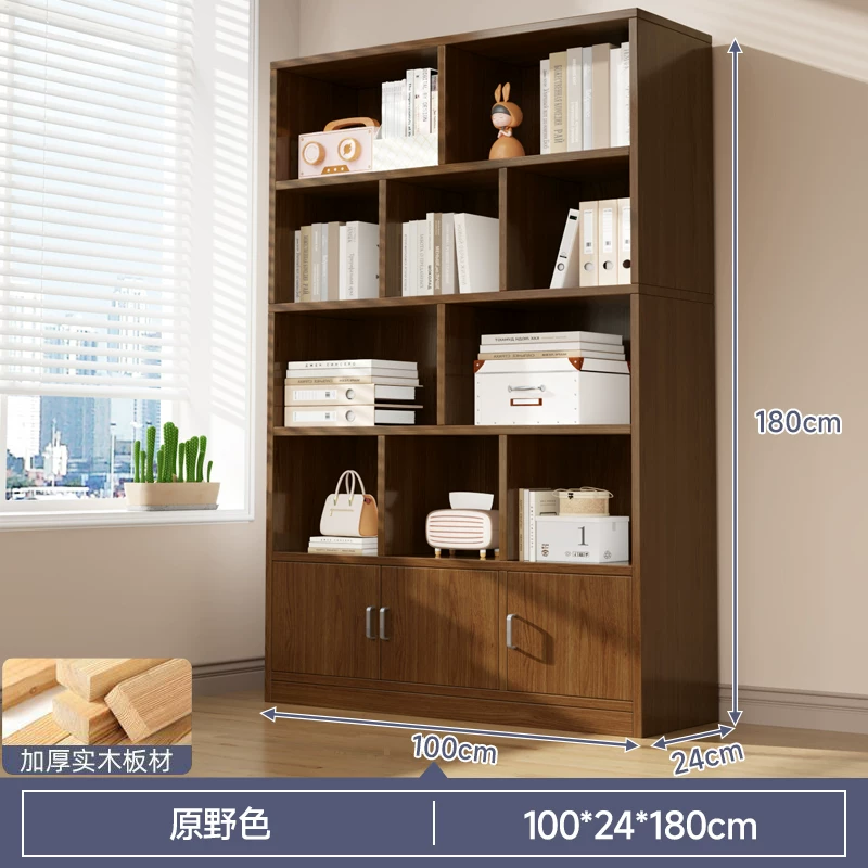 Bookshelf, floor to ceiling storage rack, integrated wall mounted bookshelf, household bookshelf, cabinet, storage cabinet, display cabinet, simple multi-layer design