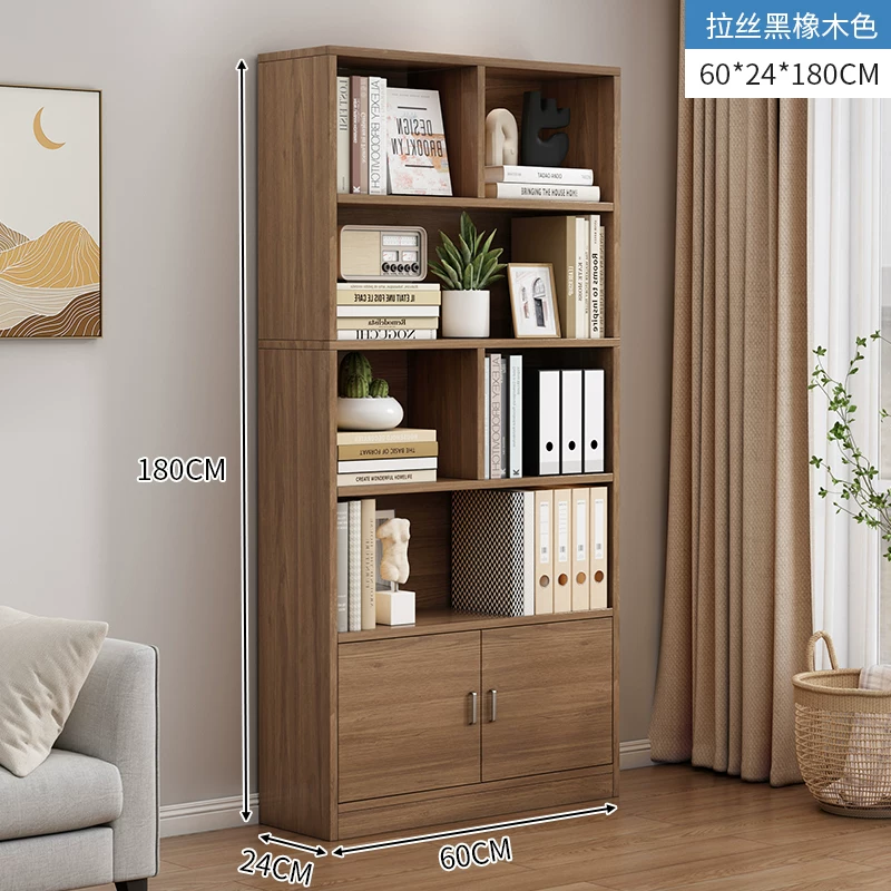 Bookshelf, floor to ceiling storage rack, integrated wall mounted bookshelf, household bookshelf, cabinet, storage cabinet, display cabinet, simple multi-layer design
