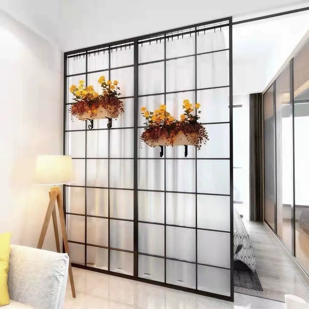 Screen partition, living room cover, home use, non perforated bedroom, curtain partition wall, office hollow entrance partition wall