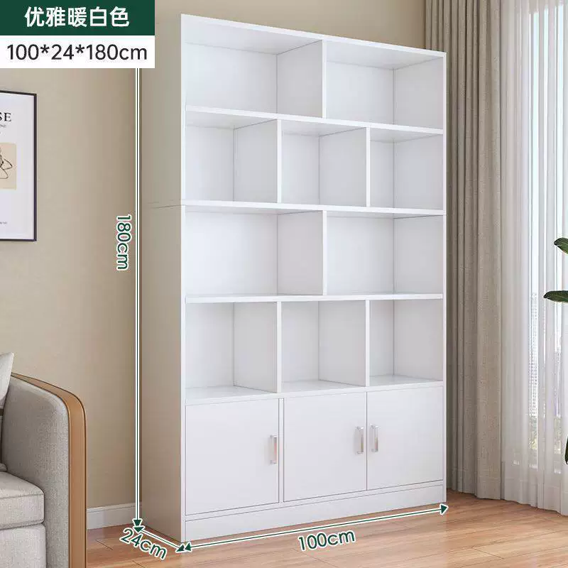 Bookcases, floor to ceiling shelves, multi-layer student home bookshelves, living room integrated wall to wall bookshelves, study floor to ceiling cabinets