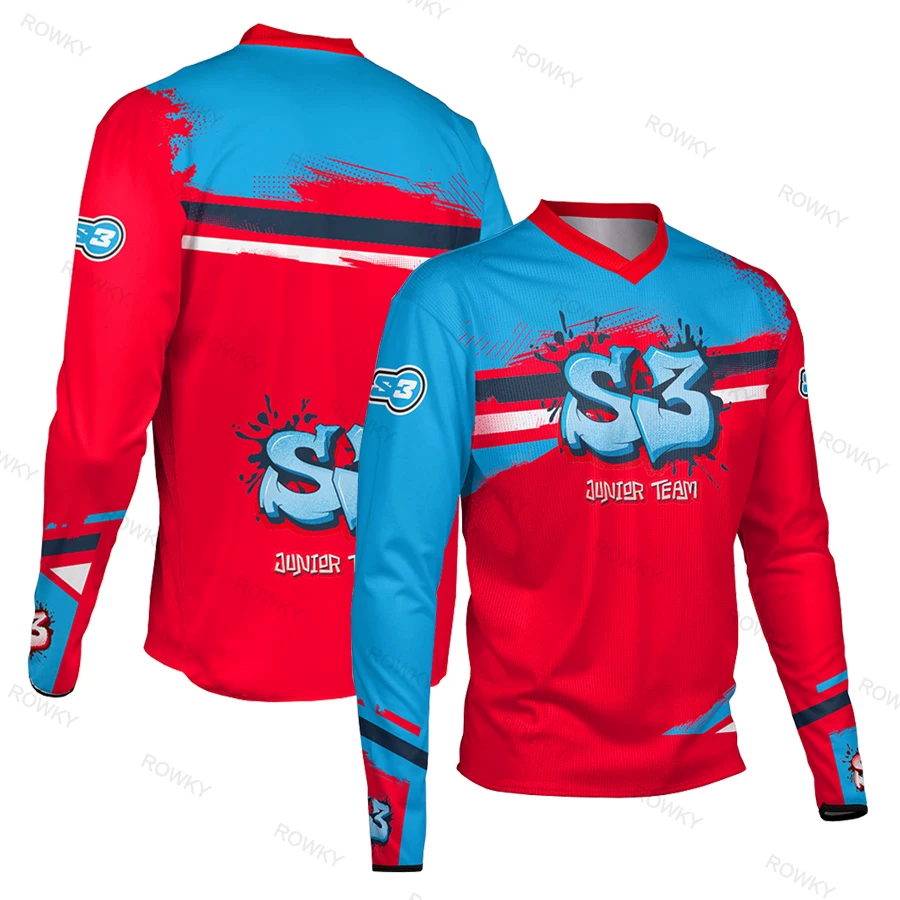 S3 motorcycle shirt racing suit quick dry long sleeved motorcycle suit mountain off-road riding suit bicycle speed conquer men