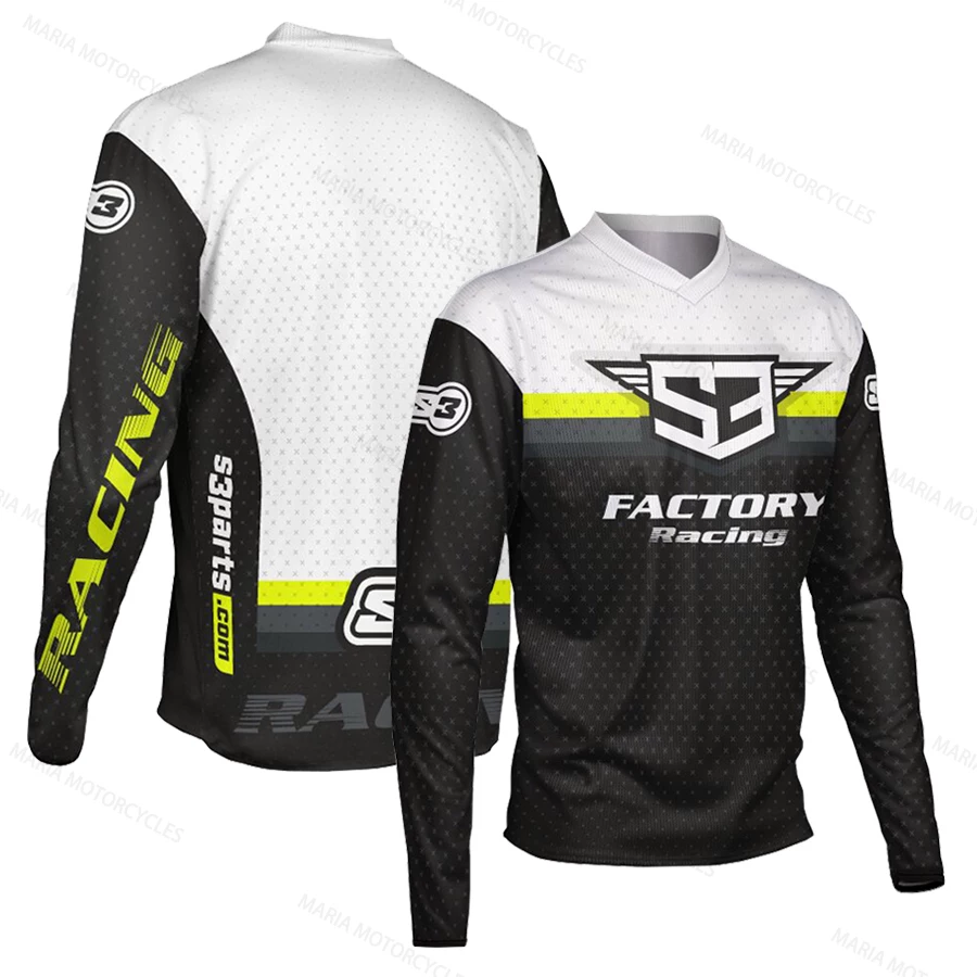 S3 motorcycle shirt racing suit quick dry long sleeved motorcycle suit mountain off-road riding suit bicycle speed conquer men