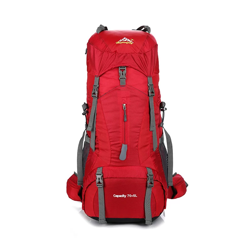 Men's 75L professional outdoor hiking backpack 65 70 liter backpack for women's large capacity camping backpack