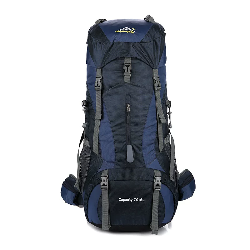 Men's 75L professional outdoor hiking backpack 65 70 liter backpack for women's large capacity camping backpack