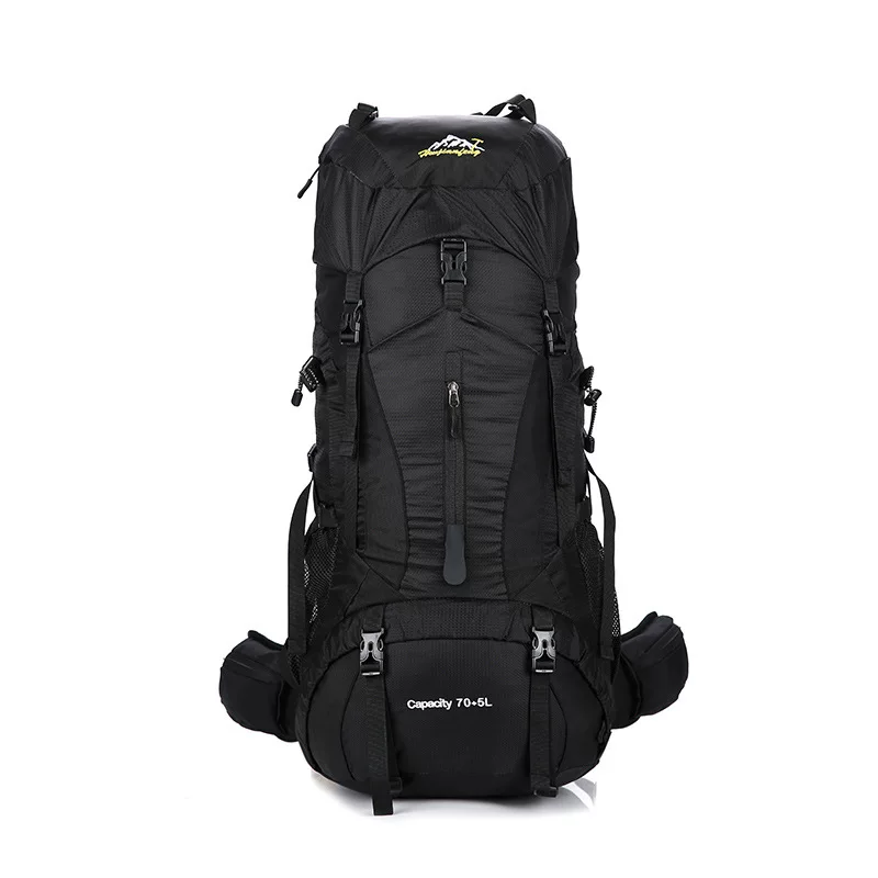 Men's 75L professional outdoor hiking backpack 65 70 liter backpack for women's large capacity camping backpack